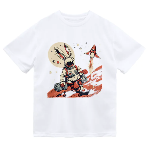 ロケットうさぎ　平和維持 Dry T-Shirt