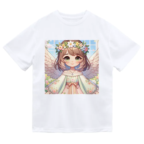 春の使者：花冠を纏う天使の微笑み Dry T-Shirt