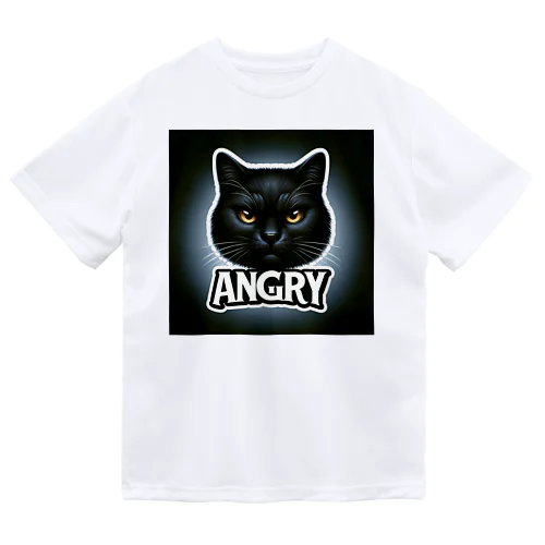 アングリー黒猫シリーズ ドライTシャツ