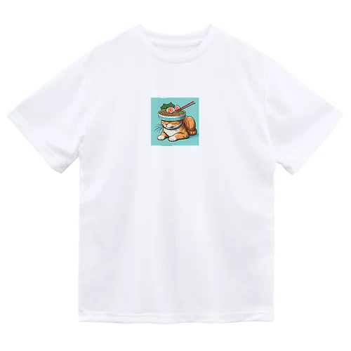 ラーメン猫 ドライTシャツ