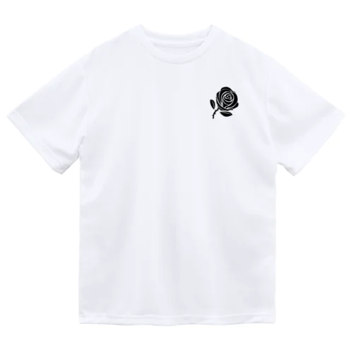 白黒薔薇 ドライTシャツ