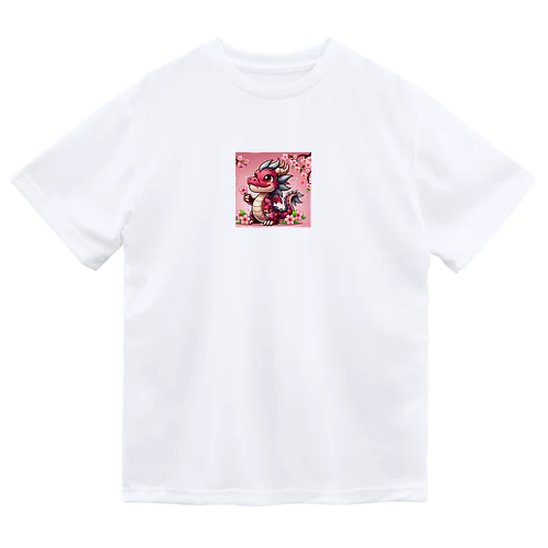 キュートなドラゴンキャラ ドライTシャツ