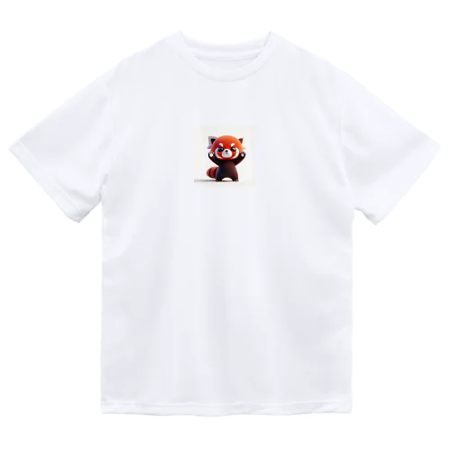 威嚇　レッサーパンダ Dry T-Shirt