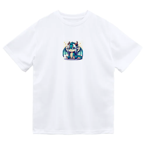 可愛らしいドラゴンマスコット ドライTシャツ