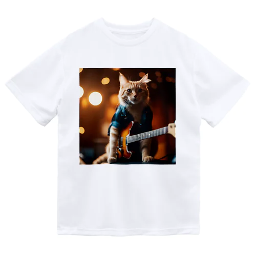 Kawaii Rock Cat ドライTシャツ