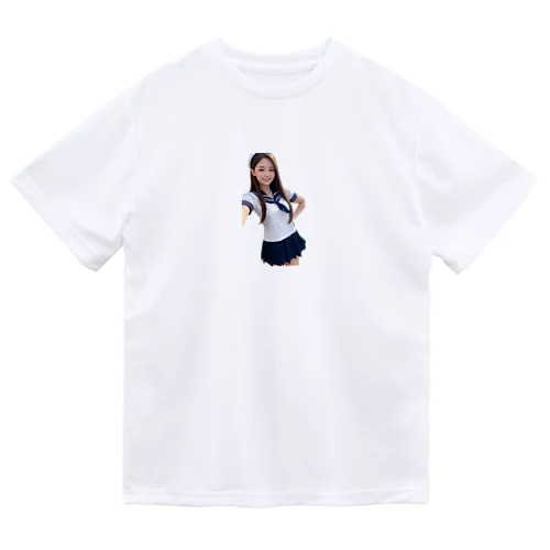 AI美女 ドライTシャツ