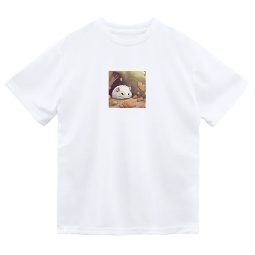 寝ているハムスター Dry T-Shirt