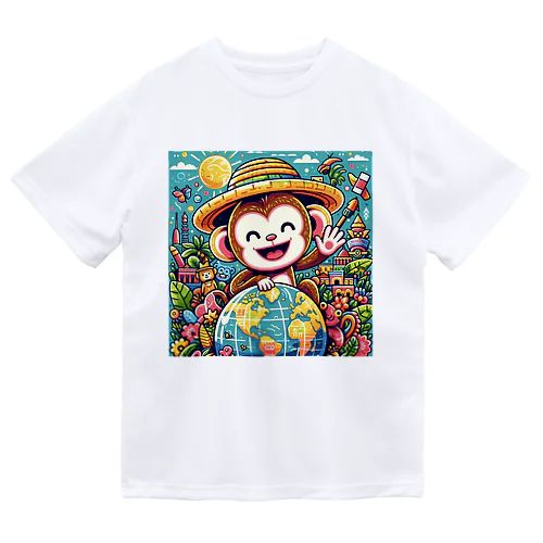 happiness monkey ドライTシャツ