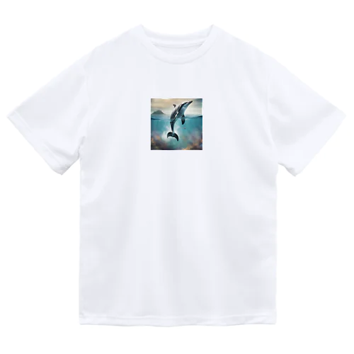 ジャンプするイルカ Dry T-Shirt
