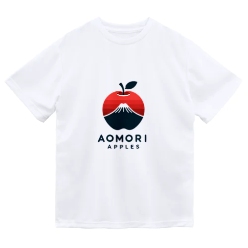 あおもりりんごと岩木山 ドライTシャツ