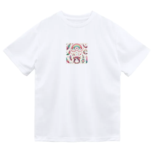 羽と虹のファンタジー Dry T-Shirt