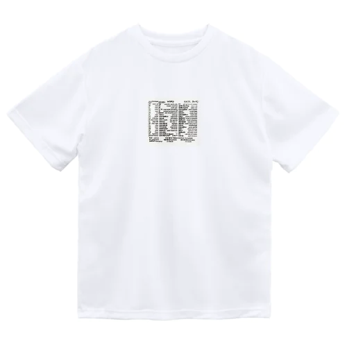 Word,Excel ショートカットキー ドライTシャツ