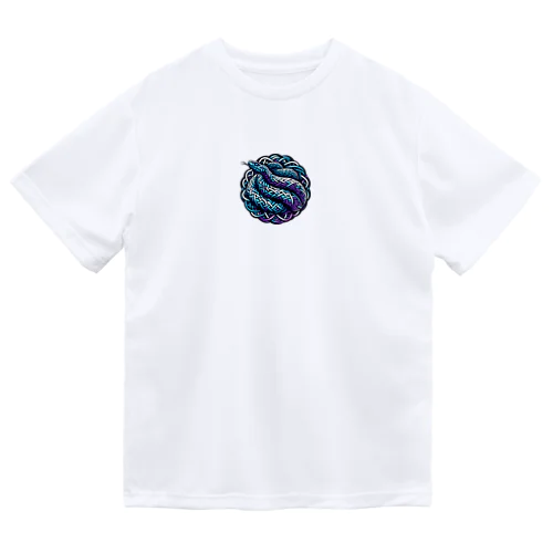 Blue snake 2 ドライTシャツ