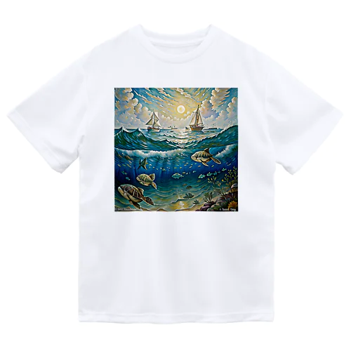 海の生き物 ドライTシャツ