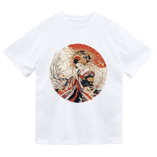 浮世絵 美人画 Ukiyoe beauty painting [UB-NIJI06-SR002-0001] Dry T-Shirt