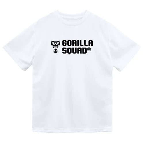 GORILLA SQUAD ロゴ黒 ドライTシャツ