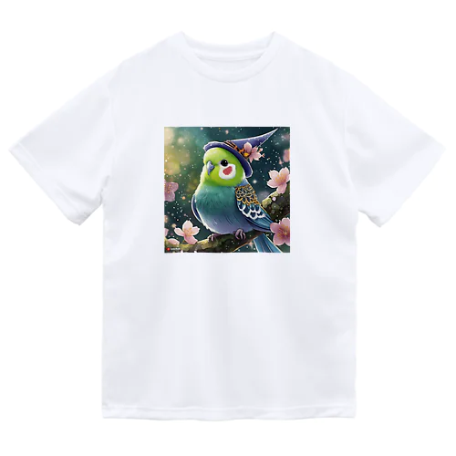 魔女っ子セキセイインコちゃん ドライTシャツ