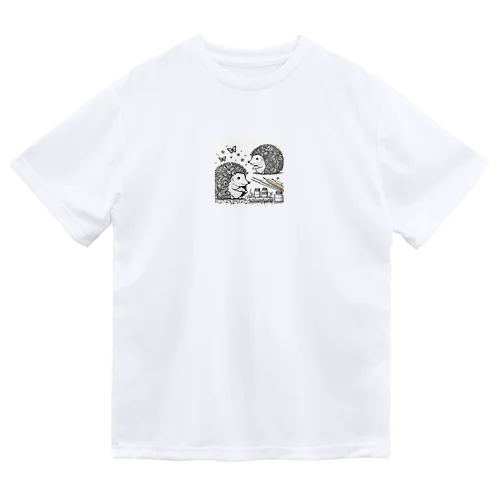 対面ハリネズミ Dry T-Shirt