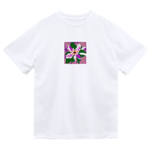 ドット絵のクレマチス Dry T-Shirt