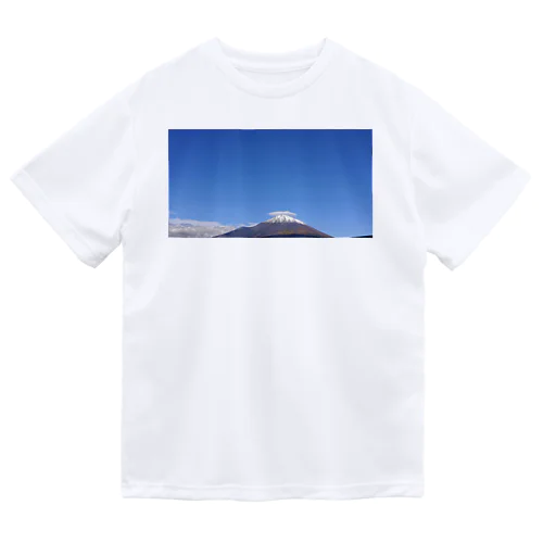 富士山と傘雲 ドライTシャツ