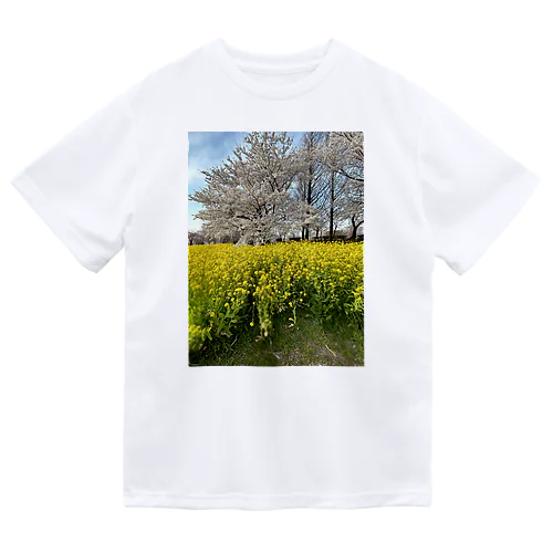 菜の花と桜のKISS ドライTシャツ