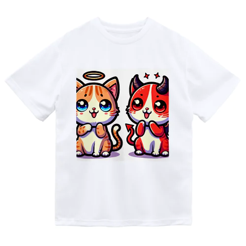 ☆天使猫☆悪魔猫☆ Dry T-Shirt