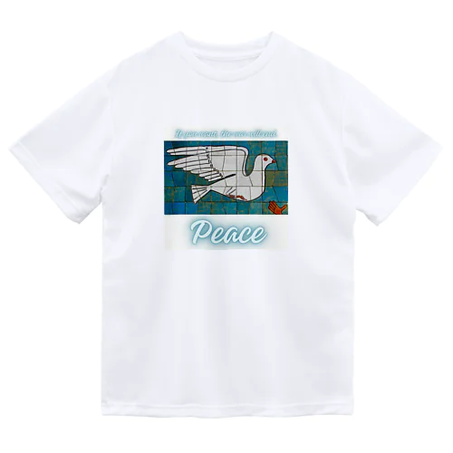 Peace　平和の鳩 ドライTシャツ