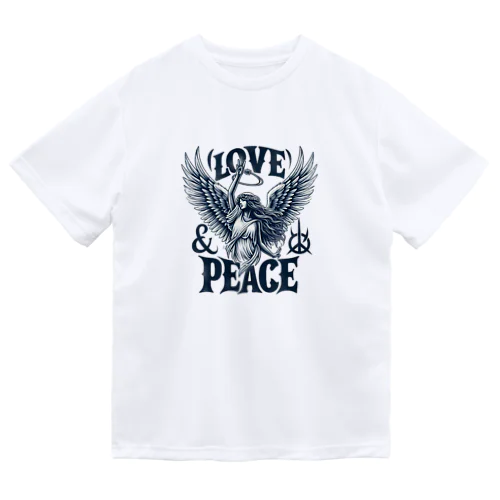 LOVE & PEACE ドライTシャツ