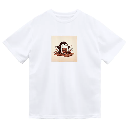 甘い滑走 - チョコペンギン物語 ドライTシャツ