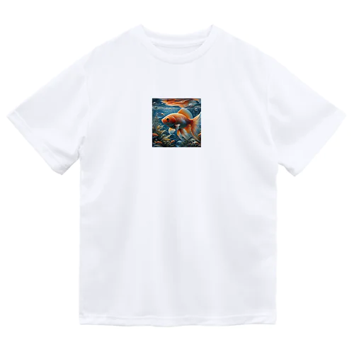 金運招福金魚様 ドライTシャツ