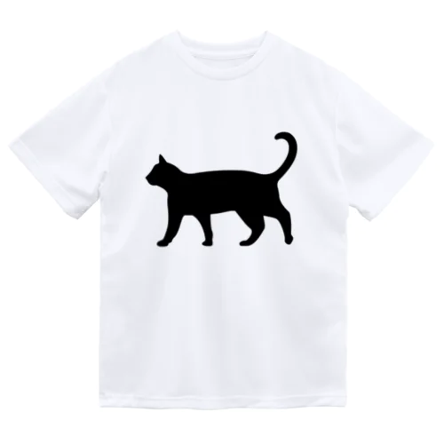 黒猫は見ていた　ねこ Dry T-Shirt