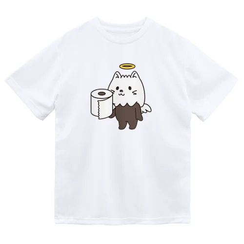 ねこかぶってるやつ　トイレットペーパー Dry T-Shirt