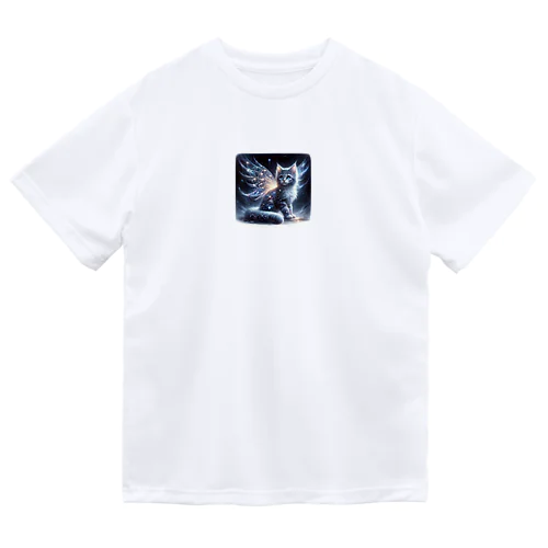 星空の舞、夜を守る猫 Dry T-Shirt