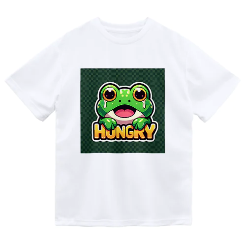 HUNGRYカエル ドライTシャツ