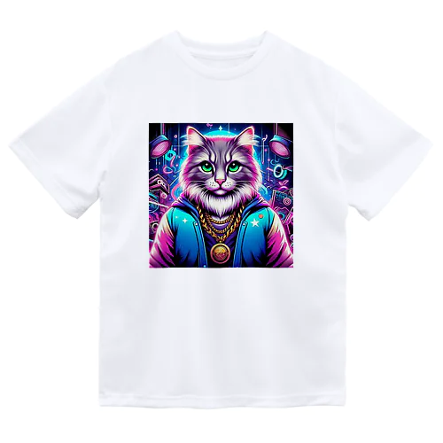 イケ猫DJ ドライTシャツ