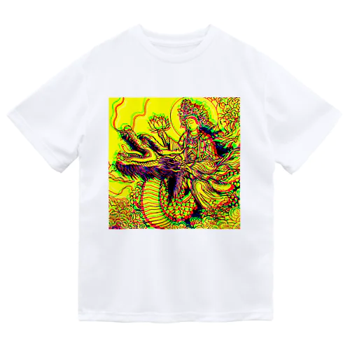 観世音菩薩と龍「Kanzeon Bodhisattva and dragon」 Dry T-Shirt