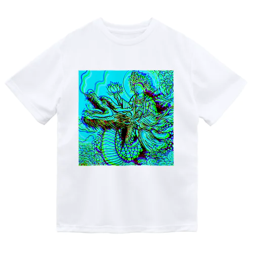 観世音菩薩と龍3「Kanzeon Bodhisattva and dragon3」 ドライTシャツ