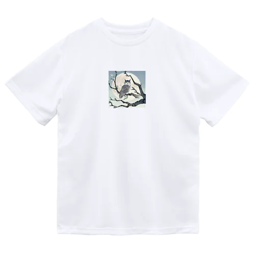 月に照らされた梟 Dry T-Shirt