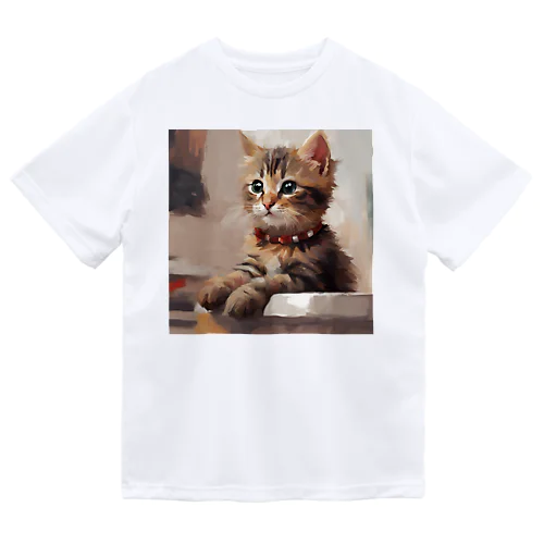 猫の絵画風イラストグッズ Dry T-Shirt