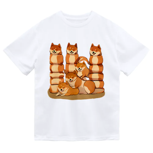 柴犬トーテンポール Dry T-Shirt
