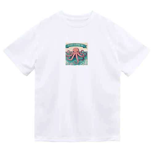 まいにちタコ🐙 ドライTシャツ