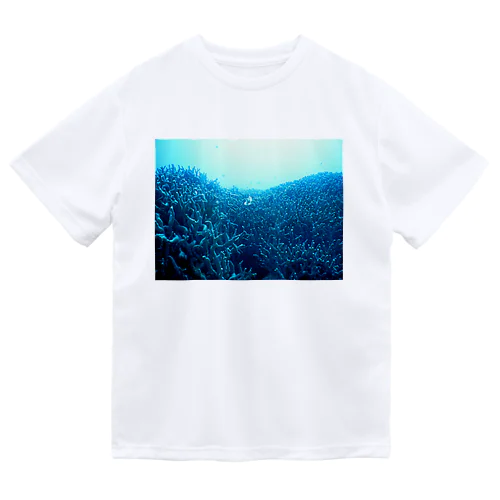青い珊瑚礁 Dry T-Shirt