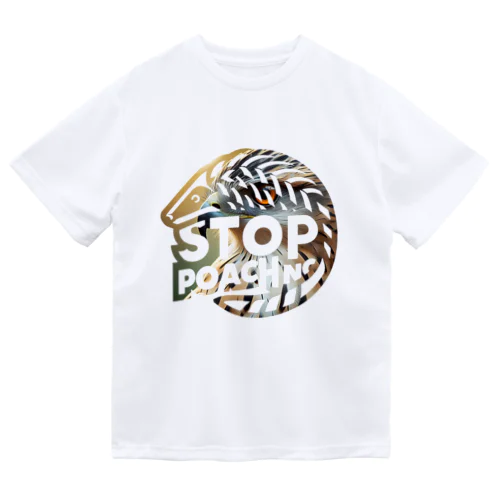 STOP POACHNG（クマタカ） Dry T-Shirt