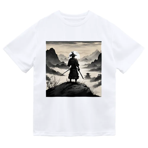 戦に敗れた武士が佇む風景画4 Dry T-Shirt