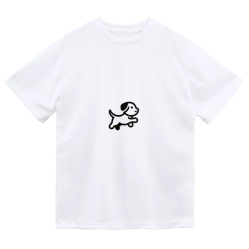 クール黒ワンちゃん Dry T-Shirt
