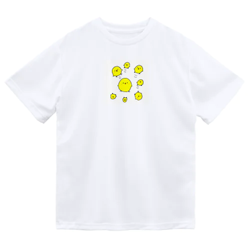 ひよこだらけ ドライTシャツ