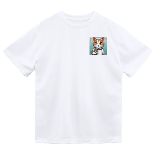 瓶持ち猫 Dry T-Shirt