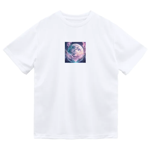 夜の満月　輝き Dry T-Shirt