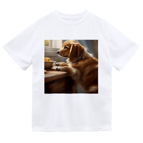 帰りを待つ犬 ドライTシャツ