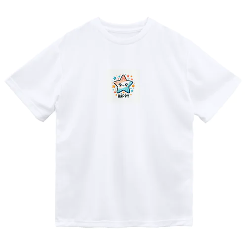 めずらしいスターデザイン Dry T-Shirt